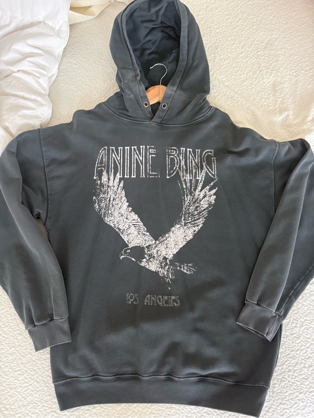 Anine Bing Charcoal Hoodie size Medium